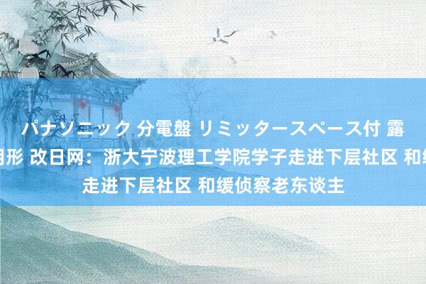 パナソニック 分電盤 リミッタースペース付 露出・半埋込両用形 改日网：浙大宁波理工学院学子走进下层社区 和缓侦察老东谈主