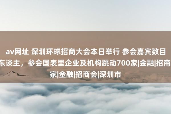 av网址 深圳环球招商大会本日举行 参会嘉宾数目跳动800东谈主，参会国表里企业及机构跳动700家|金融|招商会|深圳市
