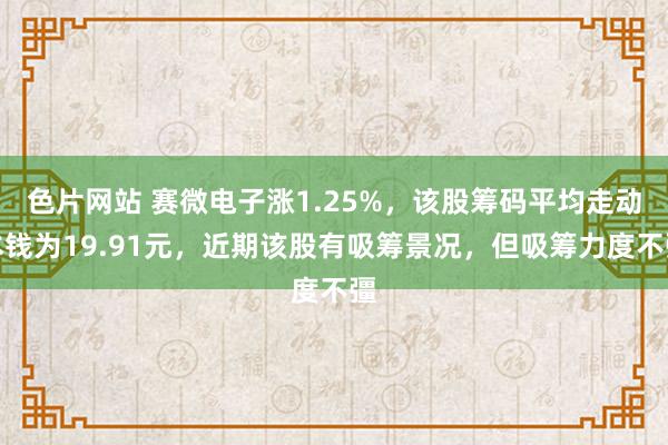 色片网站 赛微电子涨1.25%，该股筹码平均走动本钱为19.91元，近期该股有吸筹景况，但吸筹力度不彊