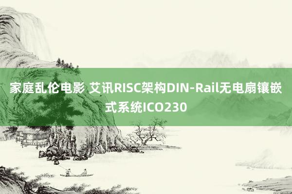 家庭乱伦电影 艾讯RISC架构DIN-Rail无电扇镶嵌式系统ICO230