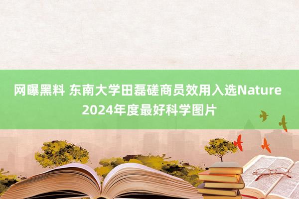 网曝黑料 东南大学田磊磋商员效用入选Nature 2024年度最好科学图片