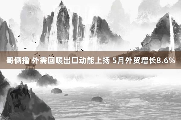 哥俩撸 外需回暖出口动能上扬 5月外贸增长8.6%